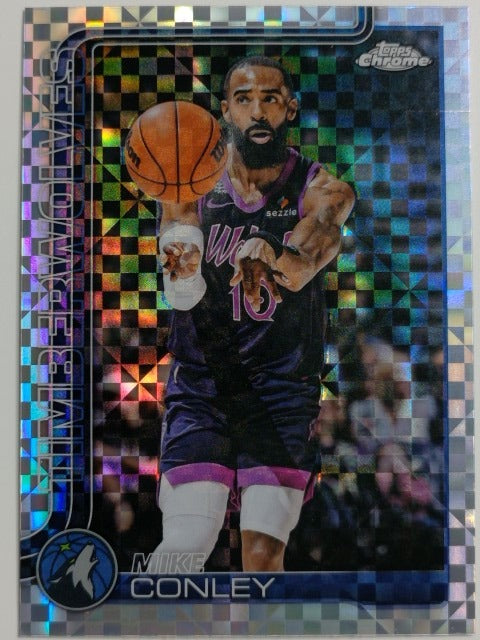 2025-26 Topps Chrome Update Basketball X-Fractor Mike Conley #109