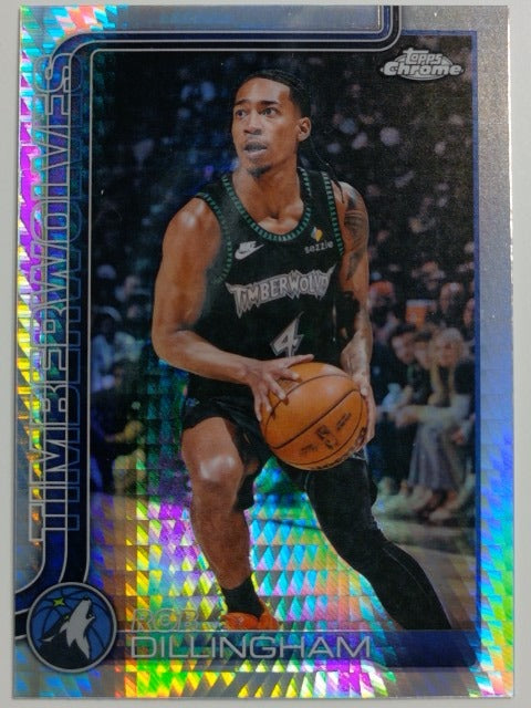 2025-26 Topps Chrome Update Basketball Prism Refractor Rob Dillingham #105