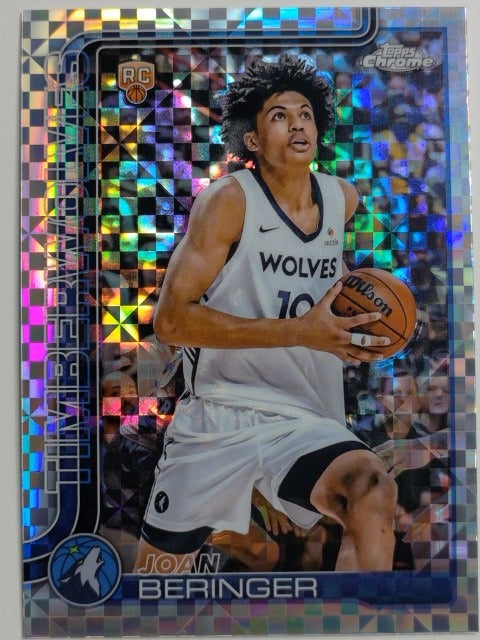 2025-26 Topps Chrome Basketball X-Fractor Joan Beringer #267 RC