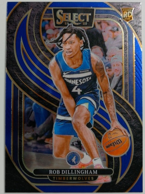 2024-25 Panini Select Basketball Blue (Retail) Rob Dillingham #187 RC