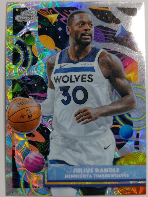 2025-26 Topps Chrome Cosmic Basketball Nucleus Refractor Julius Randle #148