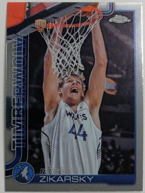 2025-26 Topps Chrome Basketball Rocco Zikarsky #296 RC