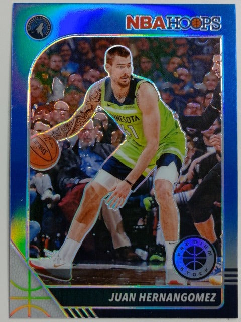 2019-20 Hoops Premium Stock Basketball Prizm Blue Juan Hernangomez #163