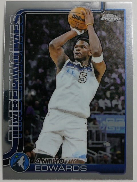 2025-26 Topps Chrome Basketball Anthony Edwards #151