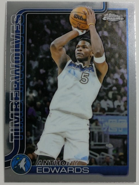 2025-26 Topps Chrome Basketball Anthony Edwards #151