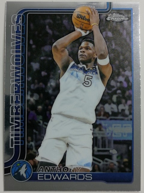 2025-26 Topps Chrome Basketball Anthony Edwards #151