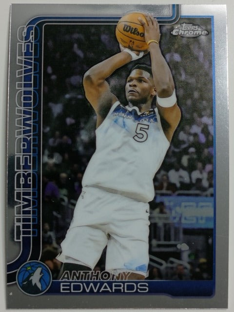 2025-26 Topps Chrome Basketball Anthony Edwards #151