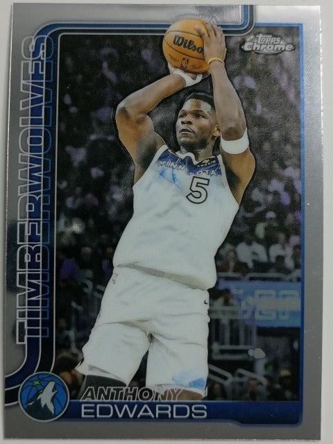 2025-26 Topps Chrome Basketball Anthony Edwards #151