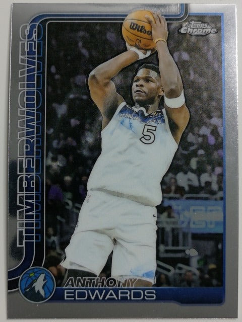 2025-26 Topps Chrome Basketball Anthony Edwards #151