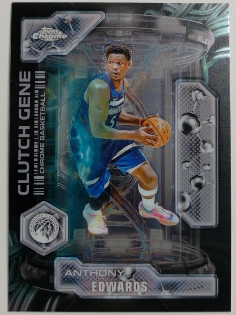 2025-26 Topps Chrome Basketball Clutch Gene Anthony Edwards #CG-4