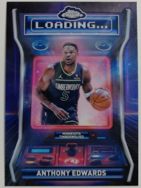 2025-26 Topps Chrome Basketball Loading ... Anthony Edwards #LD-3