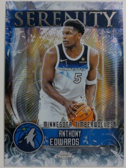 2025-26 Topps Chrome Basketball Serenity Anthony Edwards #SY-4
