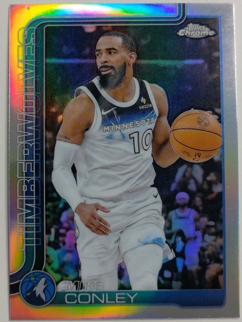 2025-26 Topps Chrome Basketball Refractor Mike Conley #132