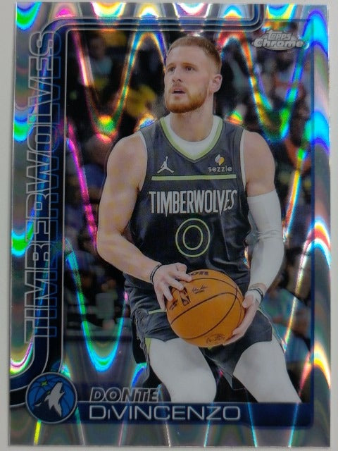 2025-26 Topps Chrome Basketball RayWave Refractor Donte DiVincenzo #145