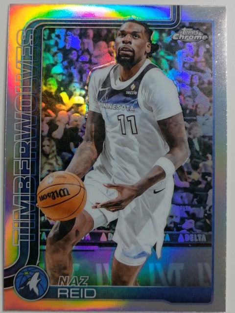2025-26 Topps Chrome Basketball Refractor Naz Reid #156