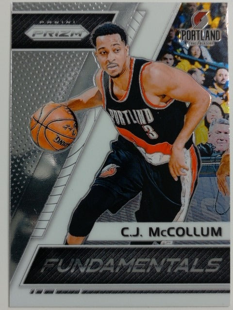 2017-18 Panini Prizm Basketball Fundamentals C.J. McCollum #33