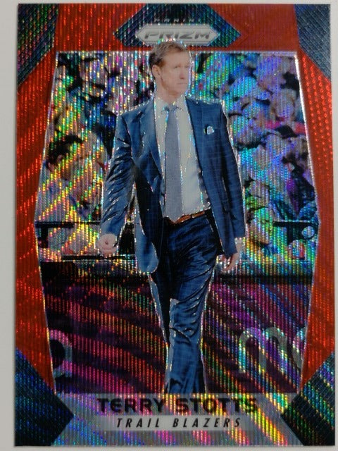 2017-18 Panini Prizm Basketball Prizm Ruby Wave Terry Stotts #150