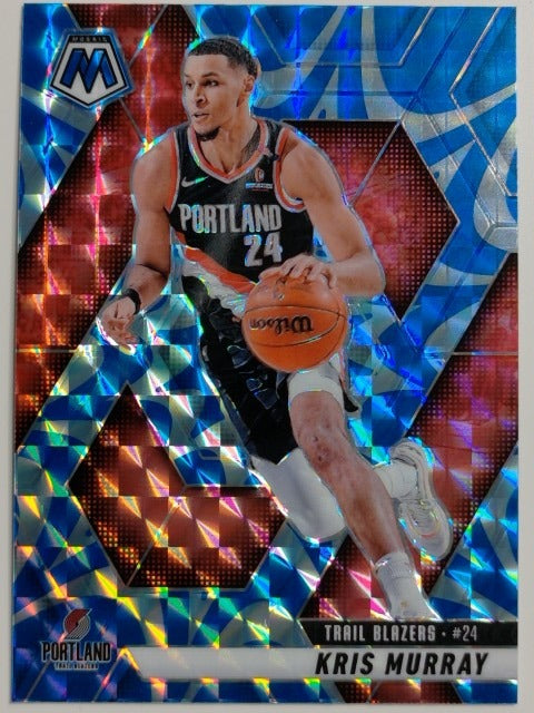2024-25 Panini Mosaic Basketball Reactive Blue Mosaic Kris Murray #146