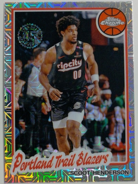 2025-26 Topps Basketball 1980-81 Topps Chrome Basketball Scoot Henderson #TC-SH