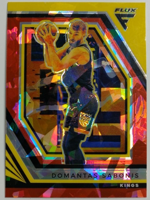 2022-23 Panini Flux Basketball Red Cracked Ice Domantas Sabonis #108