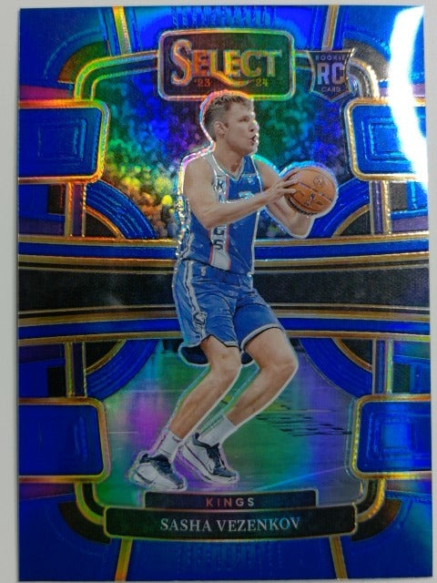2023-24 Panini Select Basketball Blue Prizm Sasha Vezenkov #74 RC