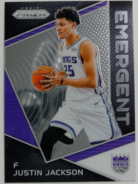 2017-18 Panini Prizm Basketball Emergent Justin Jackson #EM-JUS