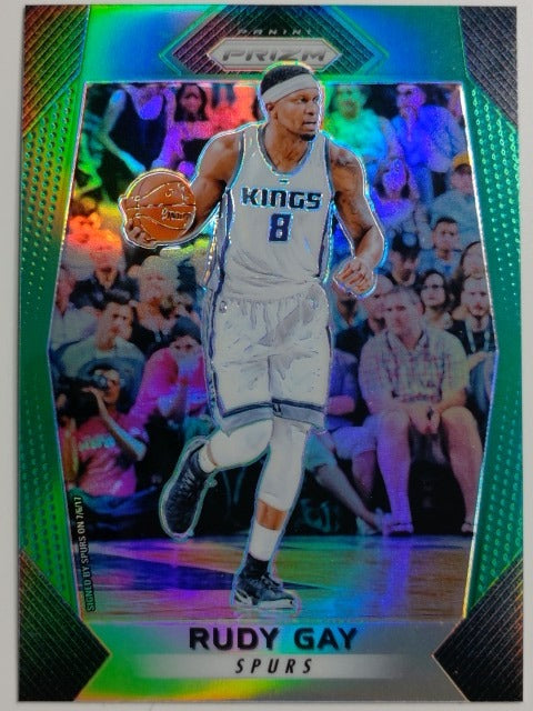 2017-18 Panini Prizm Basketball Prizm Green Rudy Gay #296