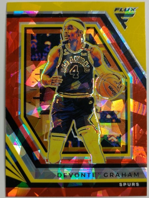 2022-23 Panini Flux Basketball Red Cracked Ice Devonte' Graham #113