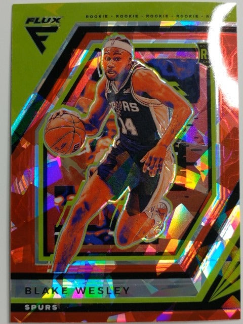 2022-23 Panini Flux Basketball Red Cracked Ice Blake Wesley #221 RC