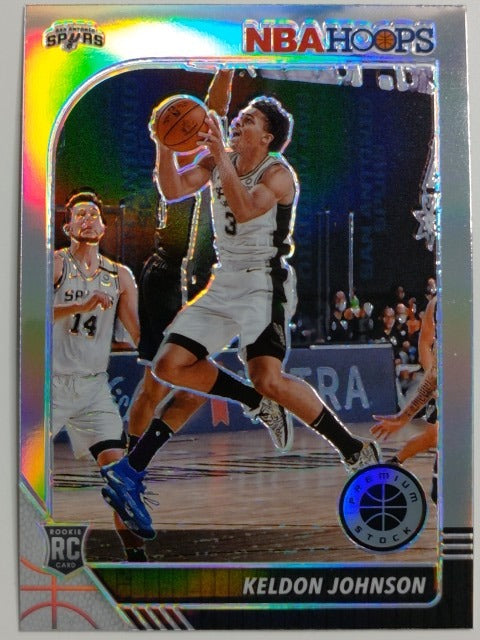 2019-20 Hoops Premium Stock Basketball Prizm Silver Keldon Johnson #224 RC