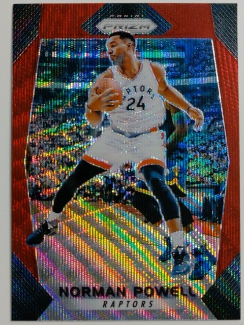 2017-18 Panini Prizm Basketball Prizm Ruby Wave Norman Powell #37