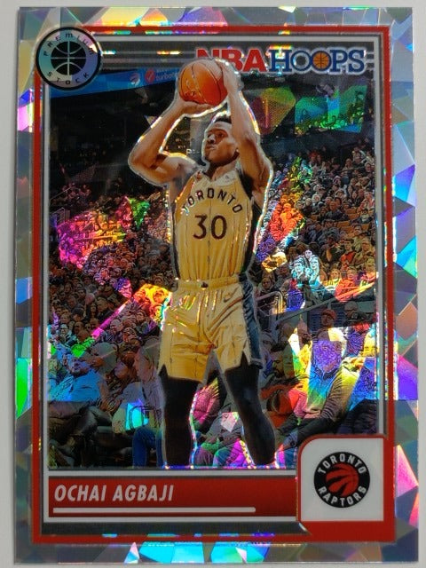 2023-24 Hoops Premium Stock Basketball Ice Prizm Ochai Agbaji #62
