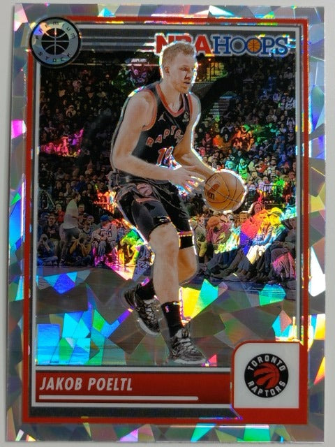 2023-24 Hoops Premium Stock Basketball Ice Prizm Jakob Poeltl #122