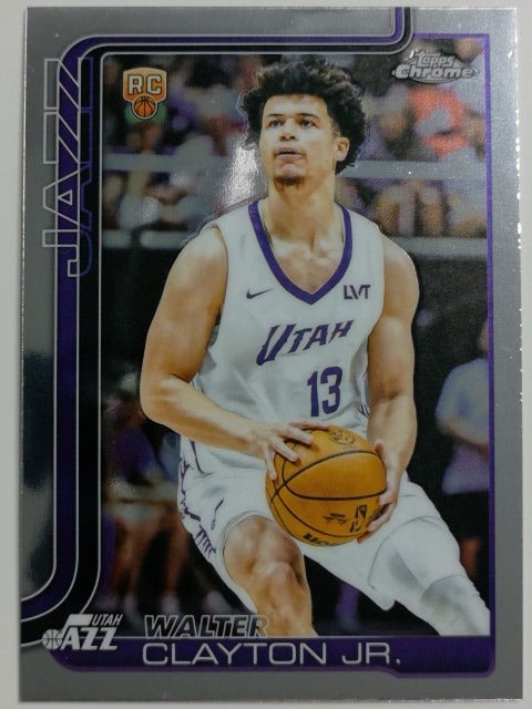 2025-26 Topps Chrome Basketball Walter Clayton Jr. #268 RC
