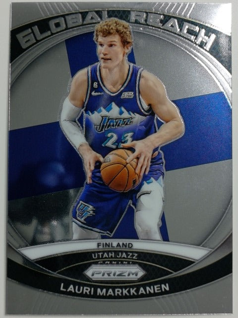 2023-24 Panini Prizm Basketball Global Reach Lauri Markkanen #8