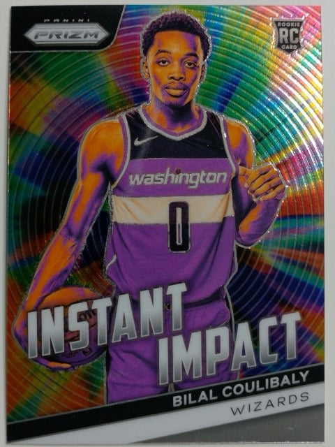 2023-24 Panini Prizm Basketball Instant Impact Bilal Coulibaly #19