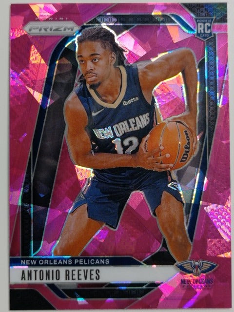 2024-25 Panini Prizm Basketball Prizm Pink Ice Antonio Reeves #253