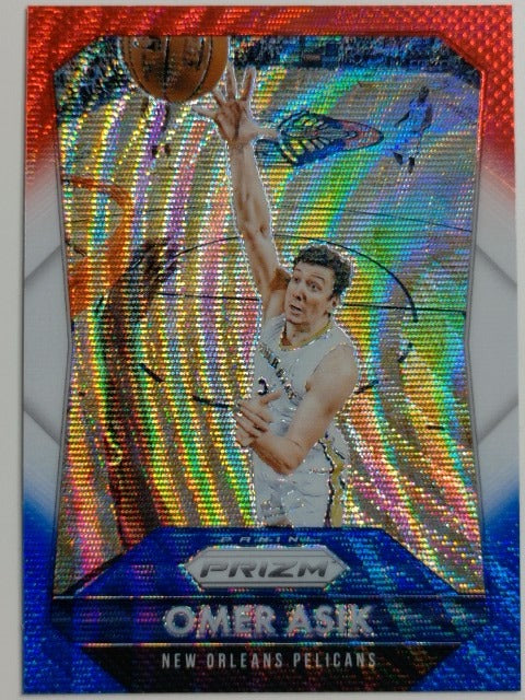 2015-16 Panini Prizm Basketball Red, White & Blue Prizm Omer Asik #75