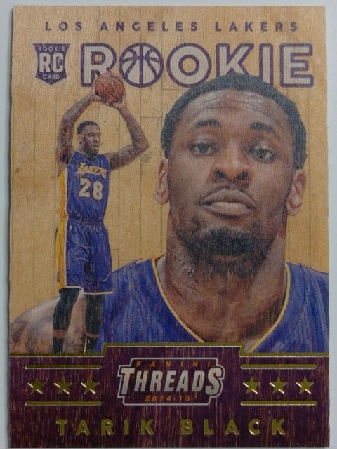 2014-15 Panini Threads Basketball Tarik Black #345 RC