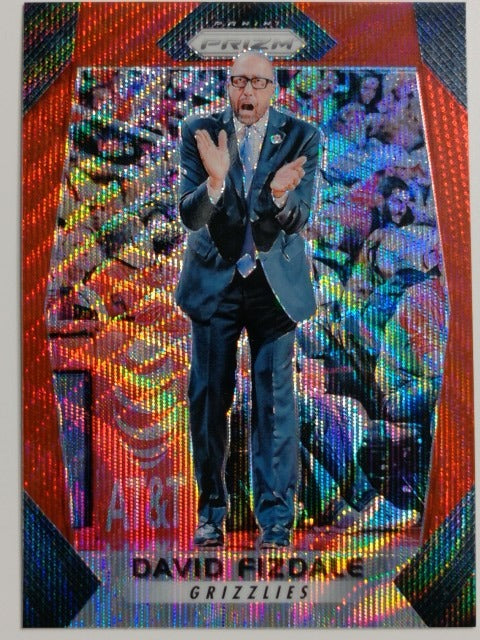 2017-18 Panini Prizm Basketball Prizm Ruby Wave David Fizdale #210