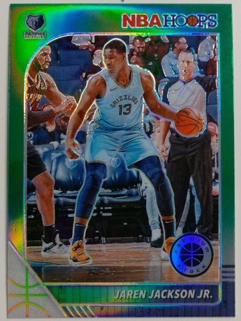 2019-20 Hoops Premium Stock Basketball Prizm Green Jaren Jackson Jr. #90