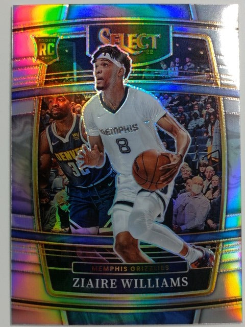 2021-22 Panini Select Basketball Silver Prizm Ziaire Williams #86 RC