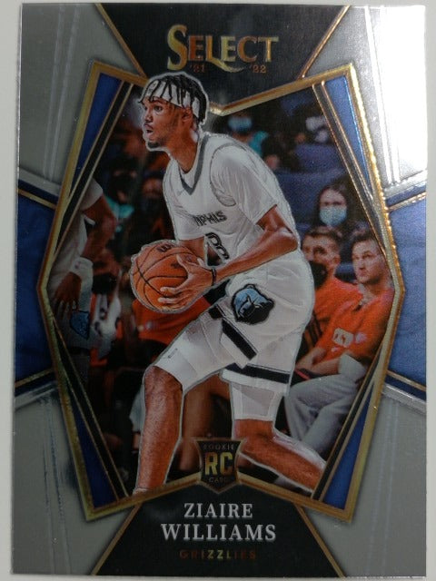 2021-22 Panini Select Basketball Ziaire Williams #181 RC