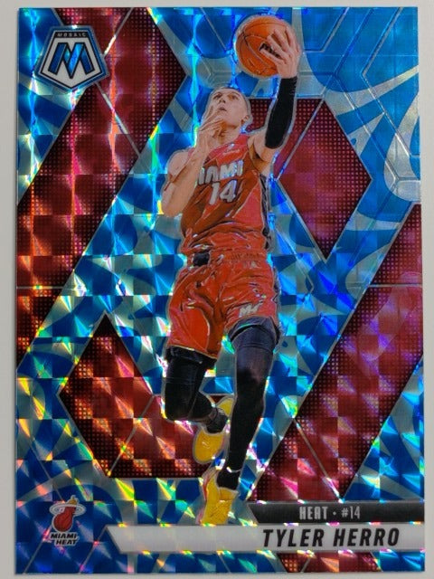 2024-25 Panini Mosaic Basketball Reactive Blue Mosaic Tyler Herro #47