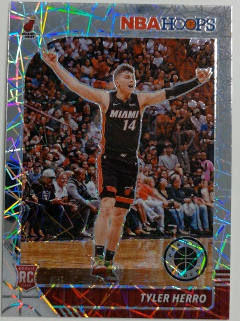 2019-20 Hoops Premium Stock Basketball Prizm Silver Laser Tyler Herro #210 RC