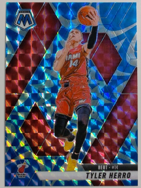 2024-25 Panini Mosaic Basketball Reactive Blue Mosaic Tyler Herro #47