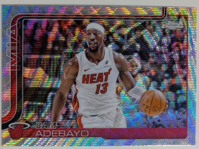 2025-26 Topps Chrome Basketball Wave Refractor Bam Adebayo #138