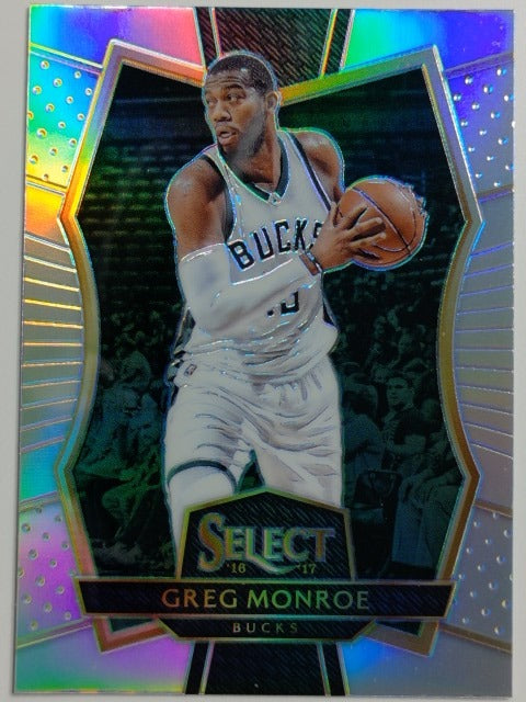 2016-17 Panini Select Basketball Silver Prizm Greg Monroe #133