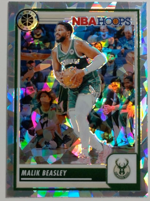 2023-24 Hoops Premium Stock Basketball Ice Prizm Malik Beasley #239