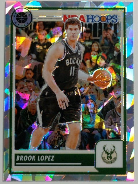 2023-24 Hoops Premium Stock Basketball Ice Prizm Brook Lopez #4